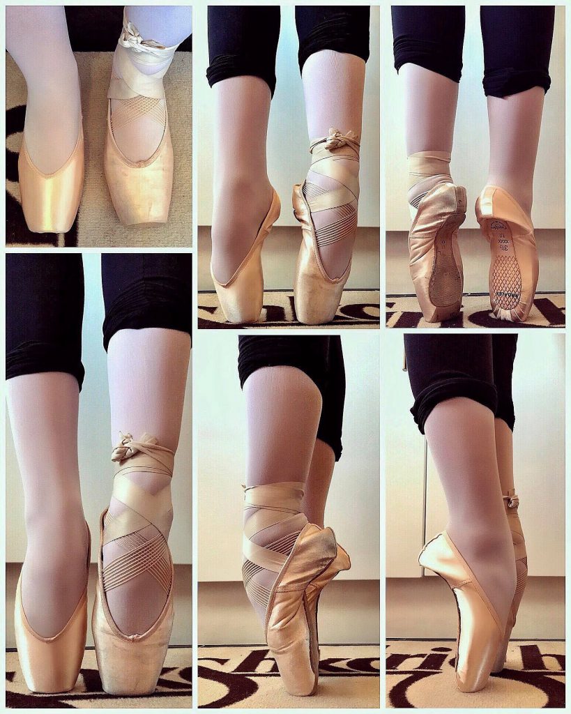 pointe shoe comparison badly fitting wrong compared supportive well