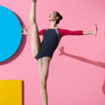 grey/polka dot (raspberry) DA1955MP grishko contrasts nikolay contrats collection dancewear ballet
