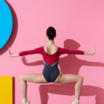 grey/polka dot (raspberry) DA1955MP_1 grishko contrasts nikolay contrats collection dancewear ballet